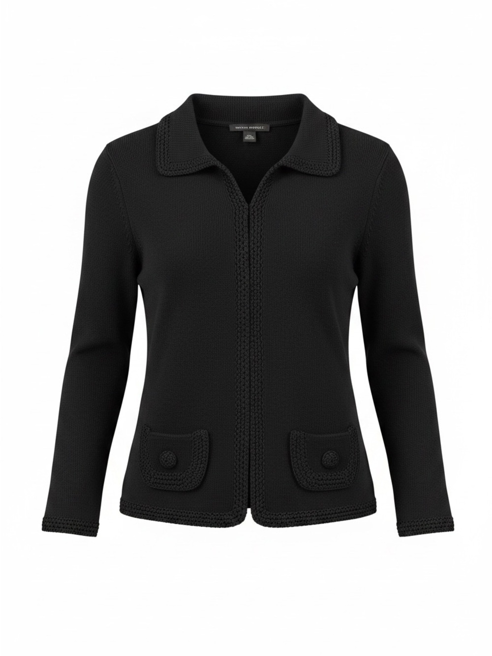 Banana Republic Black Knit Collar Cardigan